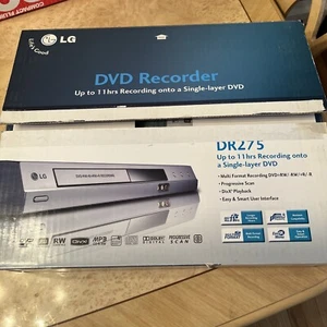 LG DR275 DVD Recorder Black In Open Box W/ Remote And Manual - Picture 1 of 4