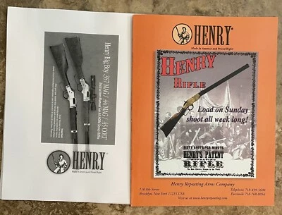 Vintage Henry Rifles Catalog And Henry Big Boy Guide  - Image 1 of 3