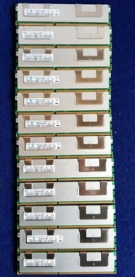 12x Job Lot SAMSUNG M393B1K70BH1-CF8 8GB 2RX4 PC3 8500R-07-10-E1-P Server RAM - Image 1 of 2