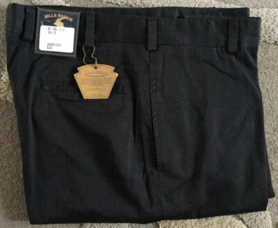 NWT-Bills khakis M2-CCBL Size 31 PLAIN CHAMOIS CLOTH STANDARD BLACK $165 - Image 1 of 3