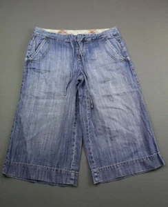 Vintage Women 2006 Tommy Hilfiger Jean Shorts Bermuda Draw String Sz 4 (31x17) - Picture 1 of 5