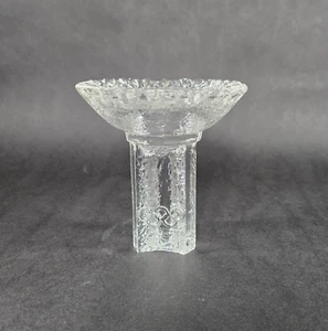 Orrefors 1984 Sweden Olympic Torch Flame Candle Votive Tea Light Holder 5" - Picture 1 of 9