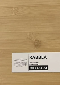 IKEA RABBLA Aufbewahrungsbox mit Fächern 25x35x10cm Bambus 903.481.24 Neu OVP - Bild 1 von 2