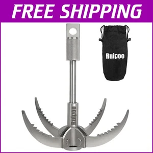 Multifunctional Stainless Steel Grappling Hook - 1,102 lbs Capacity for Climbing - Picture 1 of 10