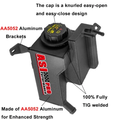 Front Aluminum Overflow Tank fit 02-05 Ford Thunderbird 2000-2006/03 Lincoln LS - Imagem 1 de 4