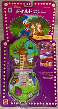 Vintage Disney Polly Pocket Donald Duck & Chip and Dale Doll Toy Japan Unused