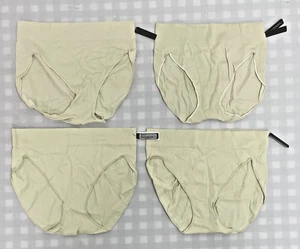 4 PACK SKIMS Full Brief Ribbed Panties Women's Color BONE Size 4X/5X PN-CBR-0110 - Picture 1 of 5
