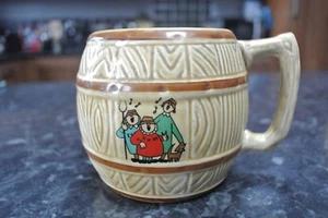 R N Coate & Co Lt Peter NISBET Somerset Cider Farmers Barrel Mug small 1/2 pint - Picture 1 of 5