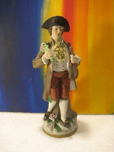 Colonial Violin / Fiddle Player Musician Ceramic Figurine by Brinn's Pittsburgh - Picture 1 of 7