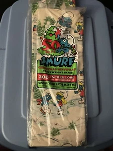 Vintage Smurfs Wrapping Paper - Picture 1 of 2