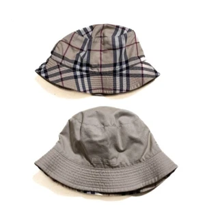 Burberry vintage reversible bucket hat logo nova check - Picture 1 of 3