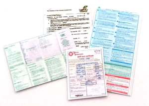 Casa de muñecas escala 12, juego de documentos de conducción - Imagen 1 de 7