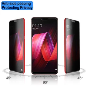 Anti-Spy Privacy Tempered Glass Screen Protector For Asus Rog5 3 Zenfone 6 7 Pro - Picture 1 of 8