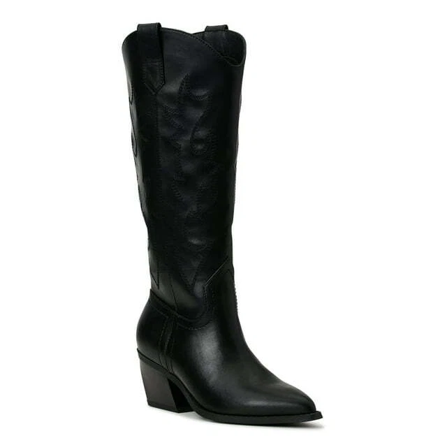 Women's Patent Ankle Boots - Pointed Toe High Heel Zip Boots, 4 Inch Heel, Waterproof Cold Weather Boots