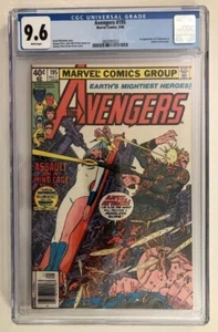 LOS VENGADORES 1980 #195 CGC 9,6 casi nuevo + primera aparición cameo maestro de trabajo george perez - Imagen 1 de 2