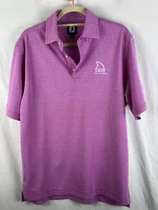 Lot of 3 FootJoy Golf Polo Shirts MED 2 Stripe 1 Solid Pink Purple Blue S Sleeve - Picture 1 of 14