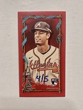 2023 Topps Allen & Ginter X Vaughn Grissom #50 RED Mini RC /5 Braves Rookie Card