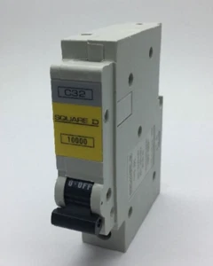 Square D QOE C32 QO132EC10 einpoliger MCB 32 AMP Typ C Leistungsschalter 10kA - Bild 1 von 6