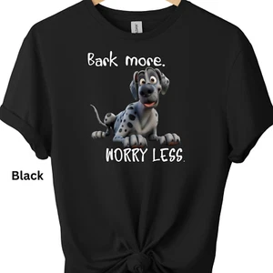 Funny Dog Graphic Print T-Shirt Sarcastic Graphic Tee Men's Women's Humorous Tee - Picture 1 of 15