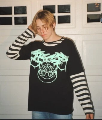 ROSE IN GOOD FAITH Kid Laroi LIFE GOES ON LONG SLEEVE Sz Medium  - Image 1 of 4