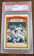 1972 Topps #38 CARL YASTRZEMSKI NM-MT PSA 8  IN ACTION