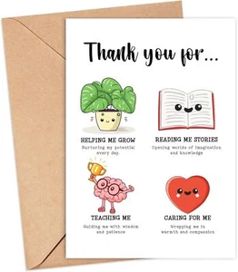 Teacher Appreciation Cards - Thank You For 5 x 7 inches - Picture 1 of 2
