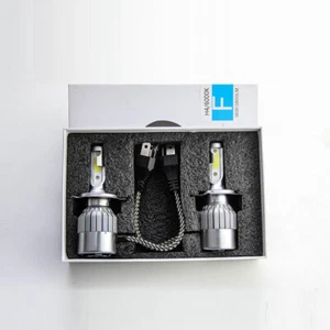2X H4 6000K 36W HID LED Headlight Light Hight Low Beam Kits C6 Cob LED Fog Lamp - Picture 1 of 3