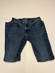 Abercrombie & Fitch Skinny Stretch Blue Jeans Mens 28x30 - Picture 1 of 5