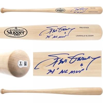 Steve Garvey Auto Blonde L Slugger Pro Stock Baseball Bat Dodgers 74 MVP Beckett - Image 1 of 4