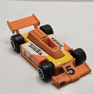 Vintage 1979 Tonka Orange Indy Race Car #5 Plastic 4" long, made in Hong Kong - Image 1 of 4