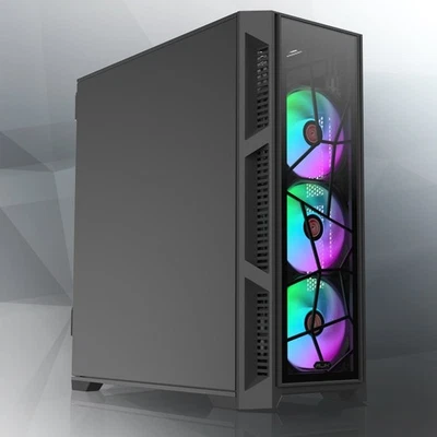 Raijintek Ponos Ultra TG4-ST, Midi-Tower mit RGB-Lüftern und USB-C - Bild 1 von 4