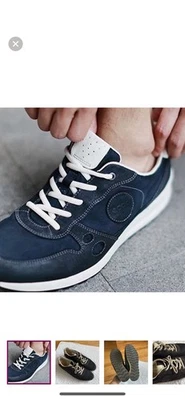 Ecco Black and Cream Sneakers with Streamlined Design size 41 - Image 1 of 4