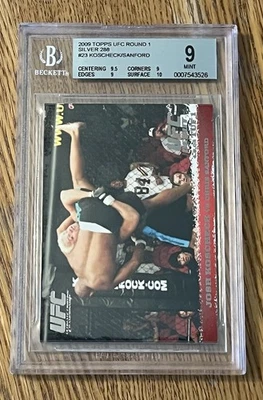 2009 Topps UFC Round 1 SILVER # 23 Josh Koscheck 176/288 BGS 9 Rookie /288 - Image 1 of 2