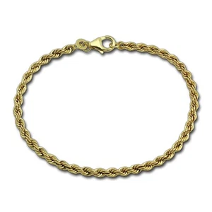 GoldDream 18,5cm Armband Kordel hohl glanz 8 Karat 333er Gelbgold GDA0328Y - Bild 1 von 9