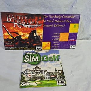 Sid Meier's Sim Golf - Battle Realms PC - Windows Vintage Earthlink Trial Games  - Bild 1 von 9