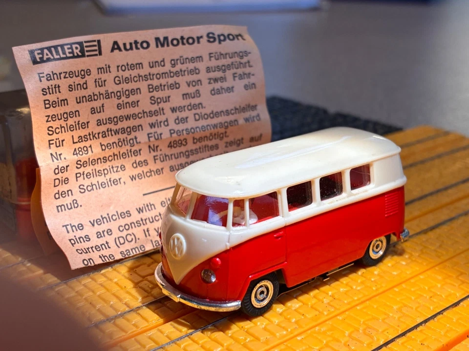 faller ams  VW bus T1  typ mit blockmotorchassis wie neu, original box - Bild 1 von 4