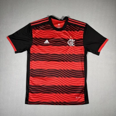 Adidas CR Flamengo Soccer Jersey #23 Men’s XL Red & Black Football 2022-2023 - Image 1 of 4