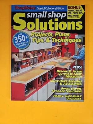 ShopNotes Magazine Special Collectors Edition Small Shop Solutions Projects Plan - Image 1 of 4