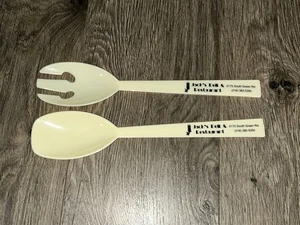 Vintage JACK'S DELI & RESTAURANT Werbung Utensilien Löffel Kunststoff Set - Bild 1 von 8