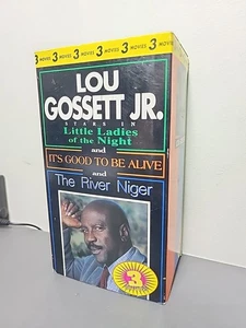 Lou Gossett Jr. 3 Movies Little Ladies of Night Good Alive River Niger VHS Used - Picture 1 of 4