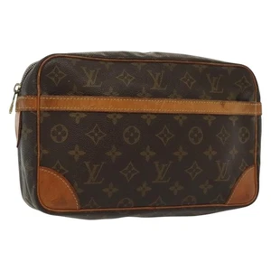 LOUIS VUITTON Monogram Compiegne 28 Clutch Bag M51845 LV Auth 137738 - Picture 1 of 19