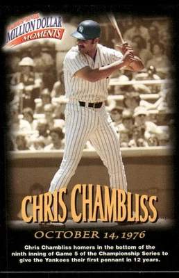 1997-98 Fleer Million Dollar Moments #37 Chris Chambliss New York Yankees - Image 1 of 2