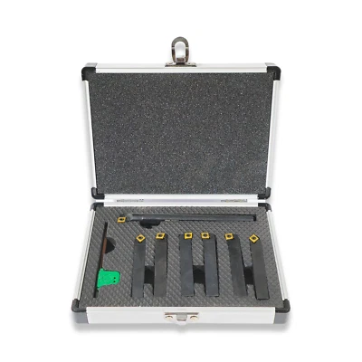 7PC INDEXABLE TURNING BORING TOOL SET 10MM SHANK WITH CCMT INSERTS RDGTOOLS - Image 1 of 3