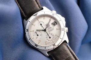 Tag Heuer 2000 QUARTZ PROFESSIONAL 272.006 38MM Silver Dial Mens Watch Leather - Picture 1 of 14