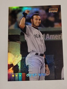 Stadium Club Chrome Orange Refractor Derek Jeter 2020 NY Yankees *HOF #/25