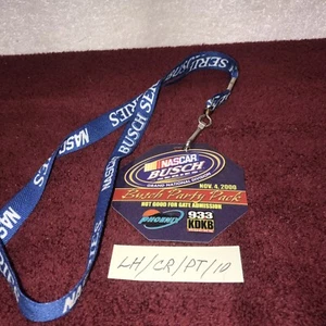 Vintage NASCAR BUSCH Series LANDYARD And Party Pack ~Nov 4 2000 Phoenix - Picture 1 of 2