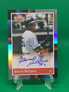 2022 Panini Donruss Bernie Williams Retro Foil Auto NewYork Yankees No. R88S-BW - Picture 1 of 2