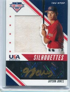 2020 Stars and Stripes 16U Black Gold Jayson Jones Gold Ink Auto Jersey 29/44