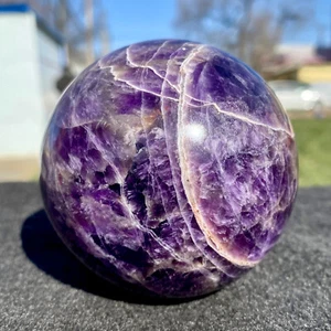 1,45 Pfund natürliche verträumte Amethyst Quarz Kugel Quarz Kristallkugel Reiki - Bild 1 von 18