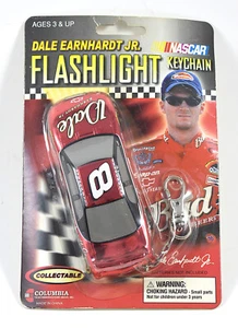Dale Earnhardt Jr. #8 Bud Color Chrome Flashlight Keychain 2002 By Columbia - Picture 1 of 3